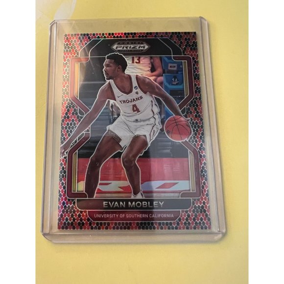 2022 Prizm Draft Picks Evan Mobley Snakeskin SSP Cavaliers USC #17